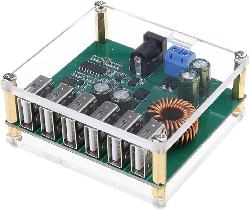 وحدة إمداد طاقة USB بـ 6 منافذ لشحن أجهزة متعددة مع إخراج طاقة مستقر - Image 5